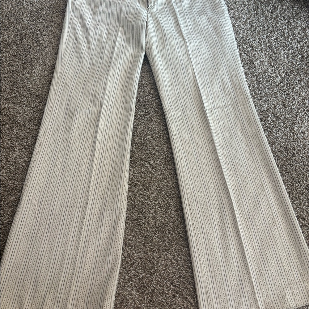 GAP Women’s Beige Pinstripe Dress Pants